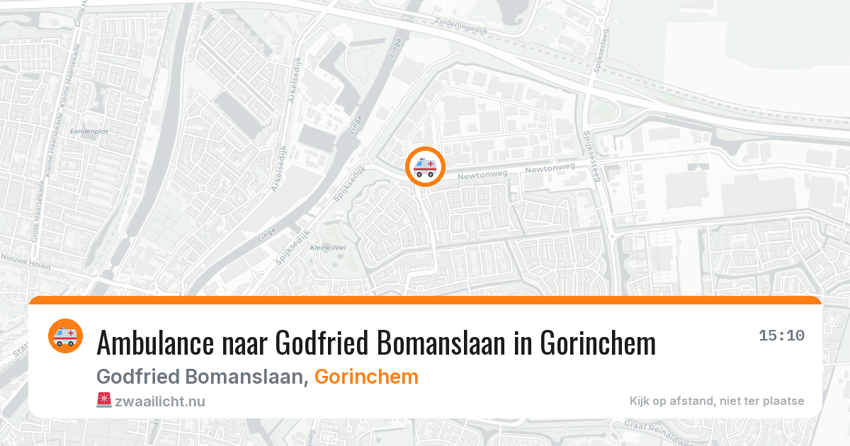Ambulance naar Godfried Bomanslaan in Gorinchem — 11 jul 2026