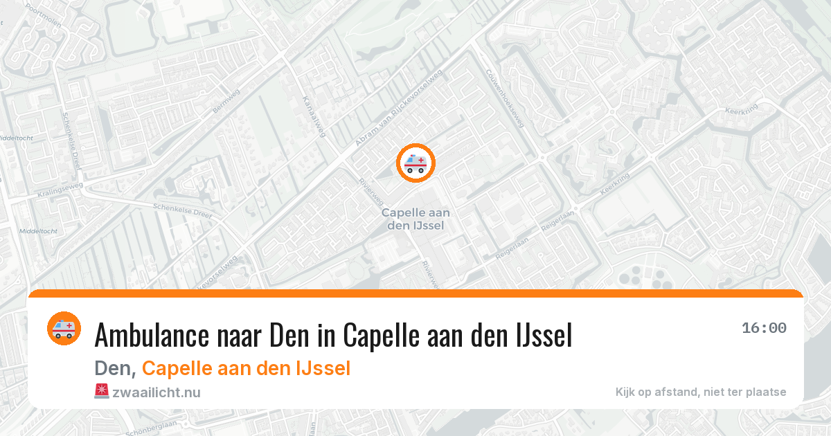 Ambulance naar Den in Capelle aan den IJssel — 29 mei 2026