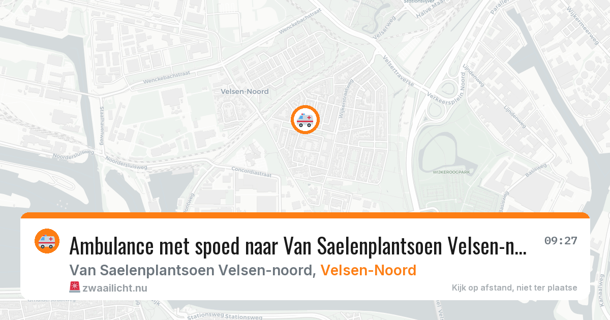 Ambulance met spoed naar Van Saelenplantsoen Velsen-noord in Velsen-Noord — 11 feb 2026