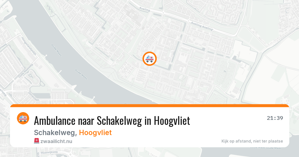 Ambulance naar Schakelweg in Hoogvliet — 21 jul 2026