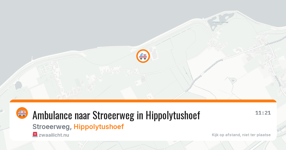 Ambulance naar Stroeerweg in Hippolytushoef — 24 jul 2026