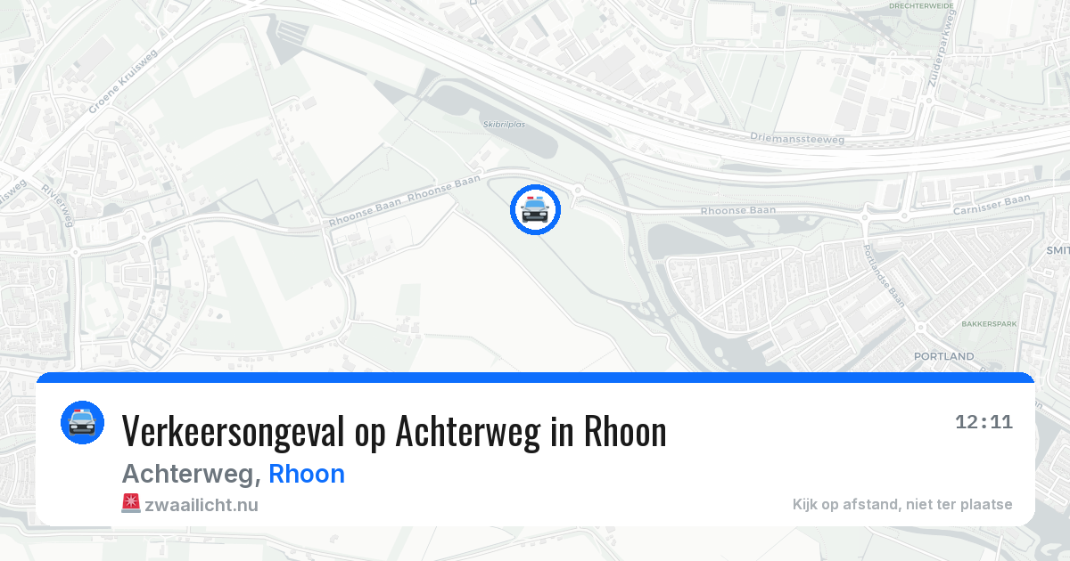 Verkeersongeval op Achterweg in Rhoon — 15 mrt 2026