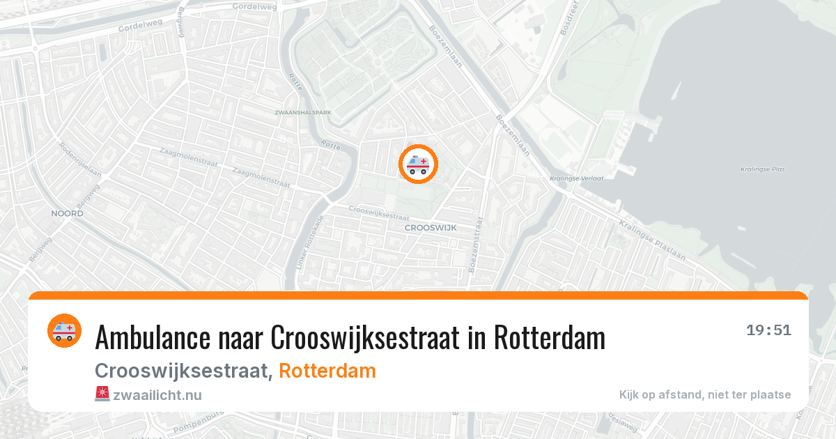 Ambulance naar Crooswijksestraat in Rotterdam — 21 jul 2026