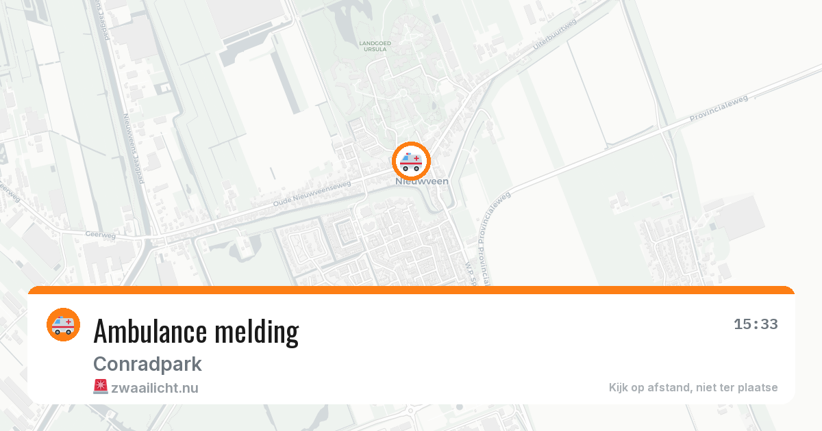 Ambulance melding — 20 jul 2026