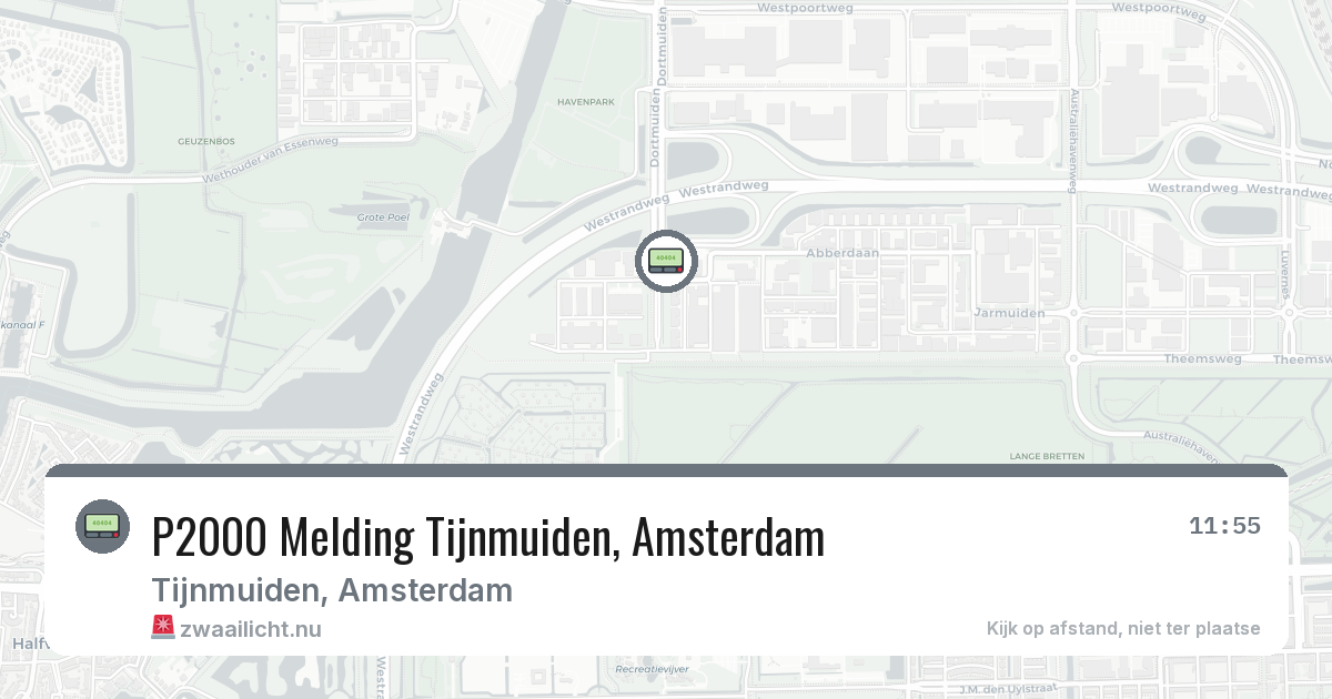 P2000 Melding Tijnmuiden, Amsterdam — 5 jun 2026