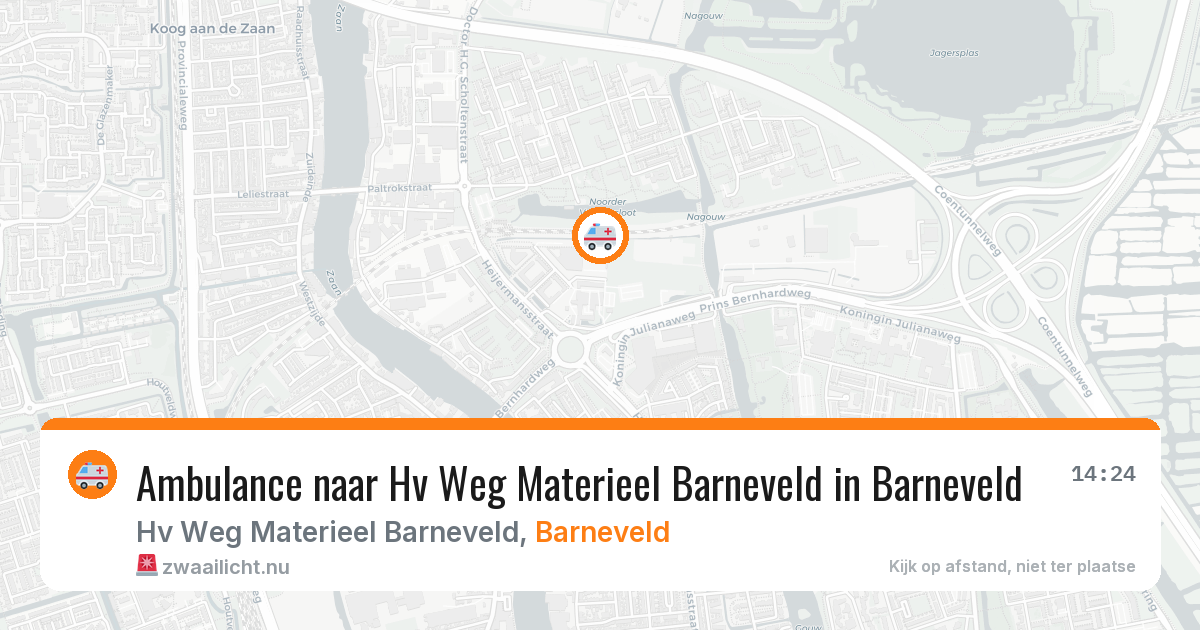 Ambulance naar Hv Weg Materieel Barneveld in Barneveld — 16 mrt 2026