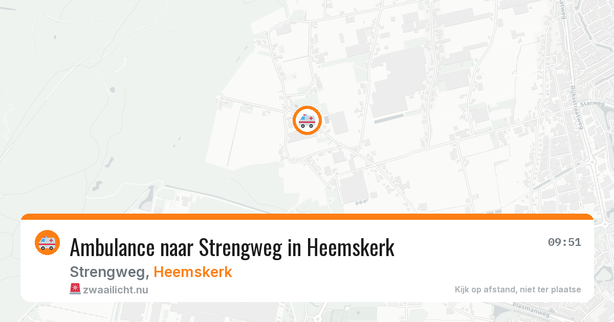 Ambulance naar Strengweg in Heemskerk — 25 jul 2026