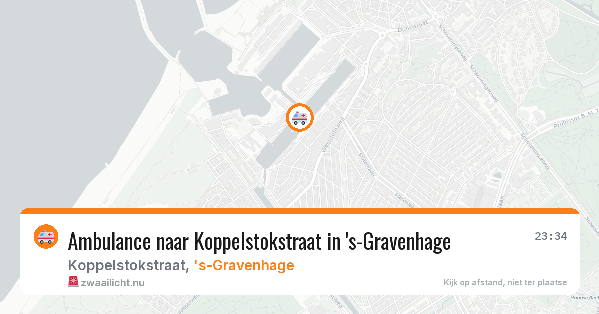 Ambulance naar Koppelstokstraat in 's-Gravenhage — 24 jul 2026
