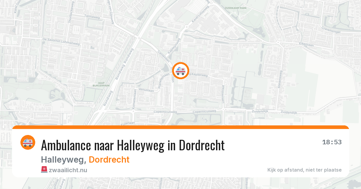 Ambulance naar Halleyweg in Dordrecht — 11 jul 2026