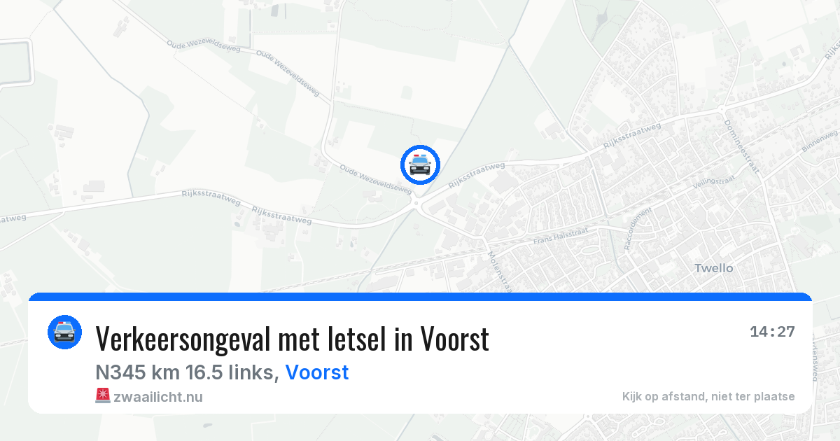 Verkeersongeval met letsel in Voorst — 21 apr 2026