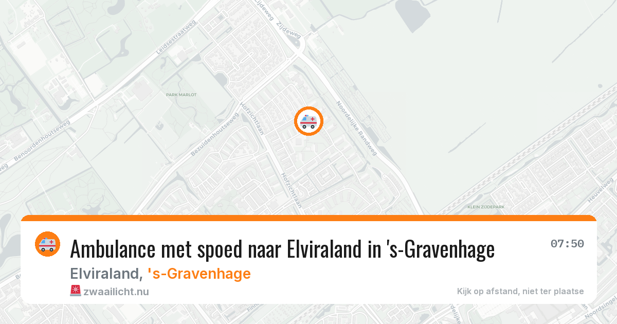 Ambulance met spoed naar Elviraland in 's-Gravenhage — 12 mei 2026