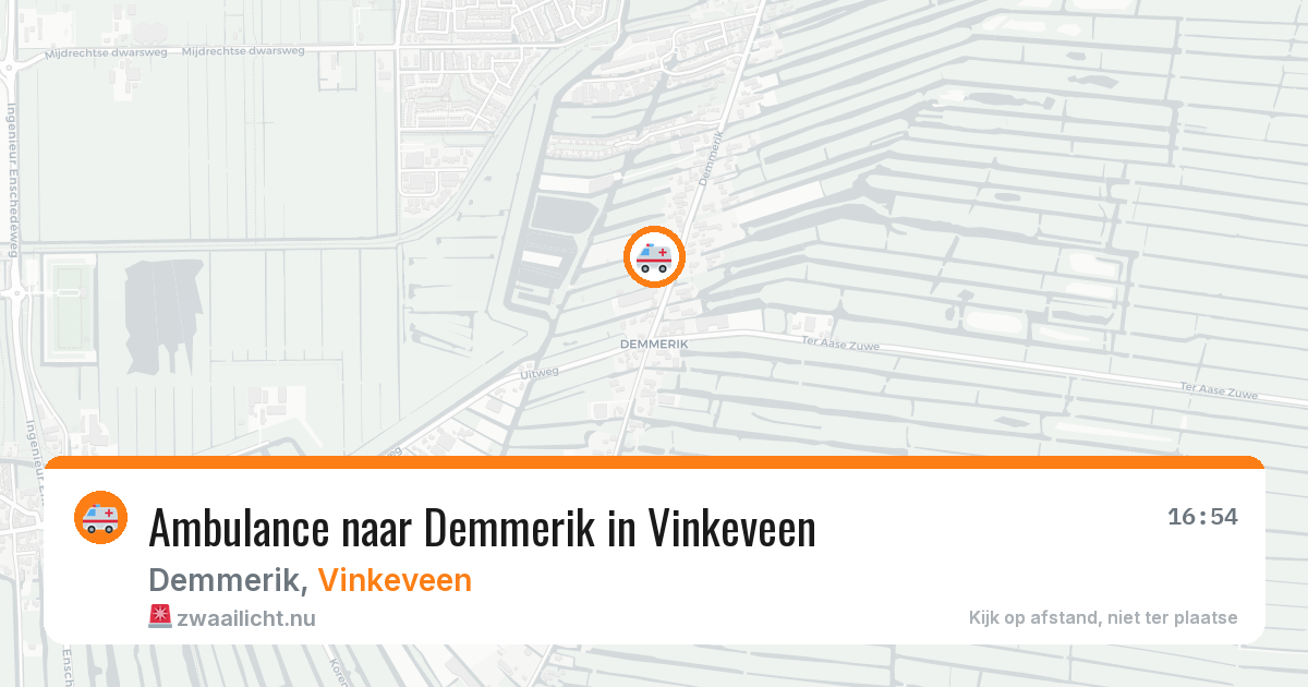 Ambulance naar Demmerik in Vinkeveen — 16 jul 2026
