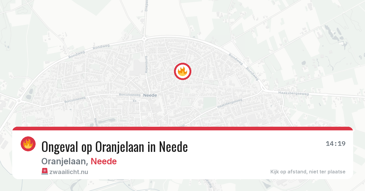 Ongeval op Oranjelaan in Neede — 8 jul 2026