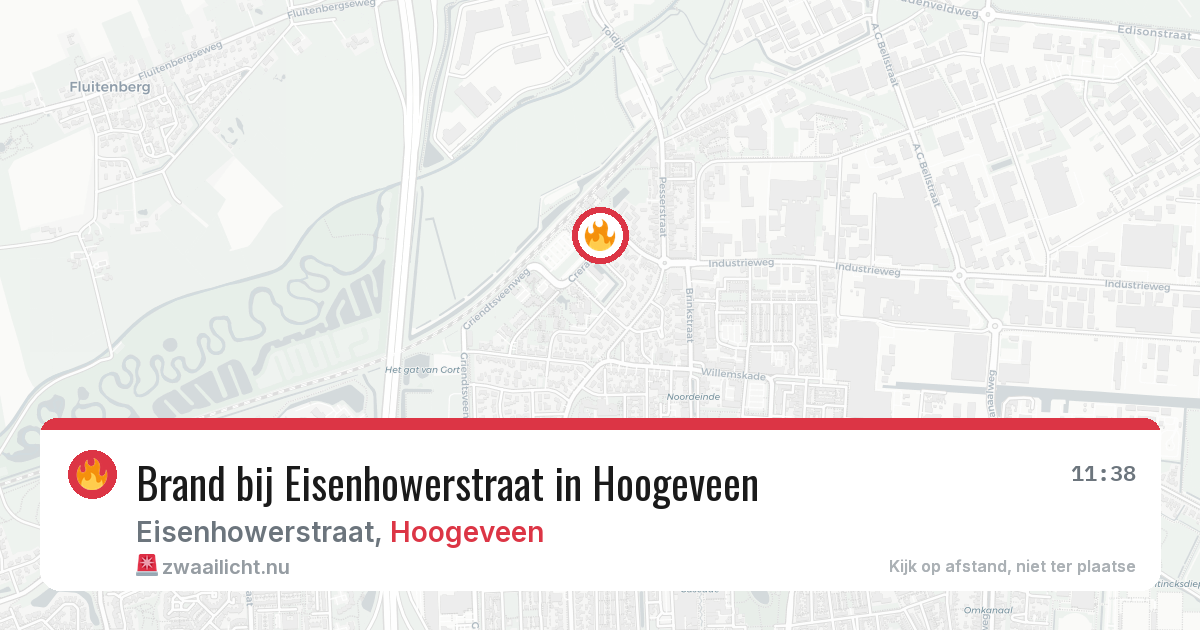 Brand bij Eisenhowerstraat in Hoogeveen — 10 mei 2026