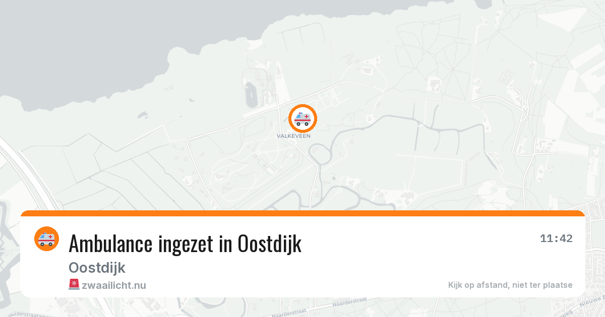 Ambulance ingezet in Oostdijk — 14 mei 2026