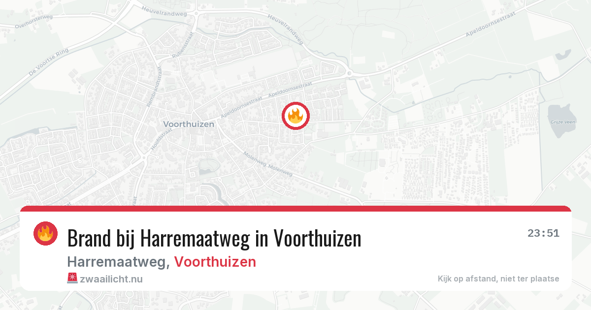 Brand bij Harremaatweg in Voorthuizen — 20 jul 2026