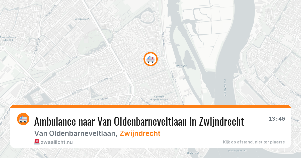 Ambulance naar Van Oldenbarneveltlaan in Zwijndrecht — 30 mei 2026
