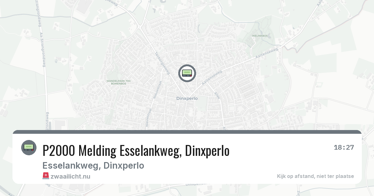P2000 Melding Esselankweg, Dinxperlo — 3 jul 2026