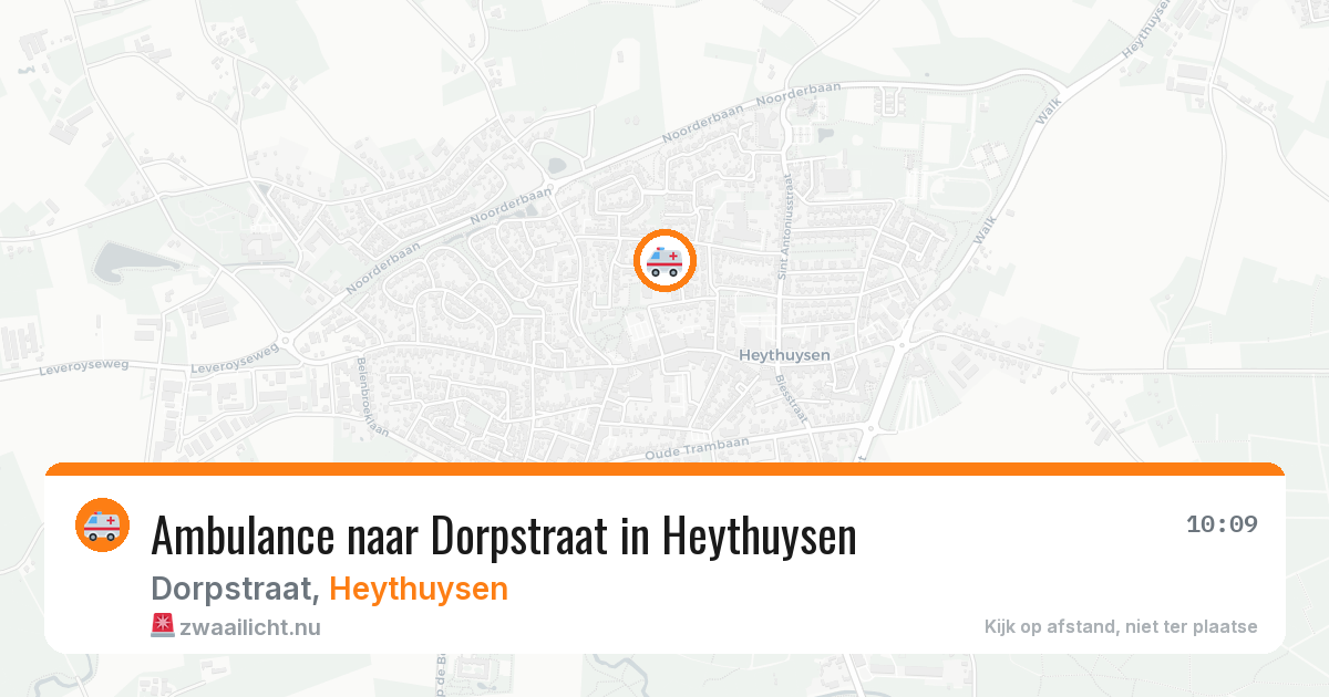 Ambulance naar Dorpstraat in Heythuysen — 21 jul 2026