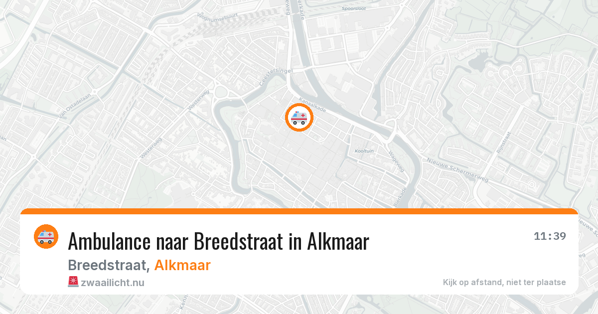Ambulance naar Breedstraat in Alkmaar — 17 mei 2026