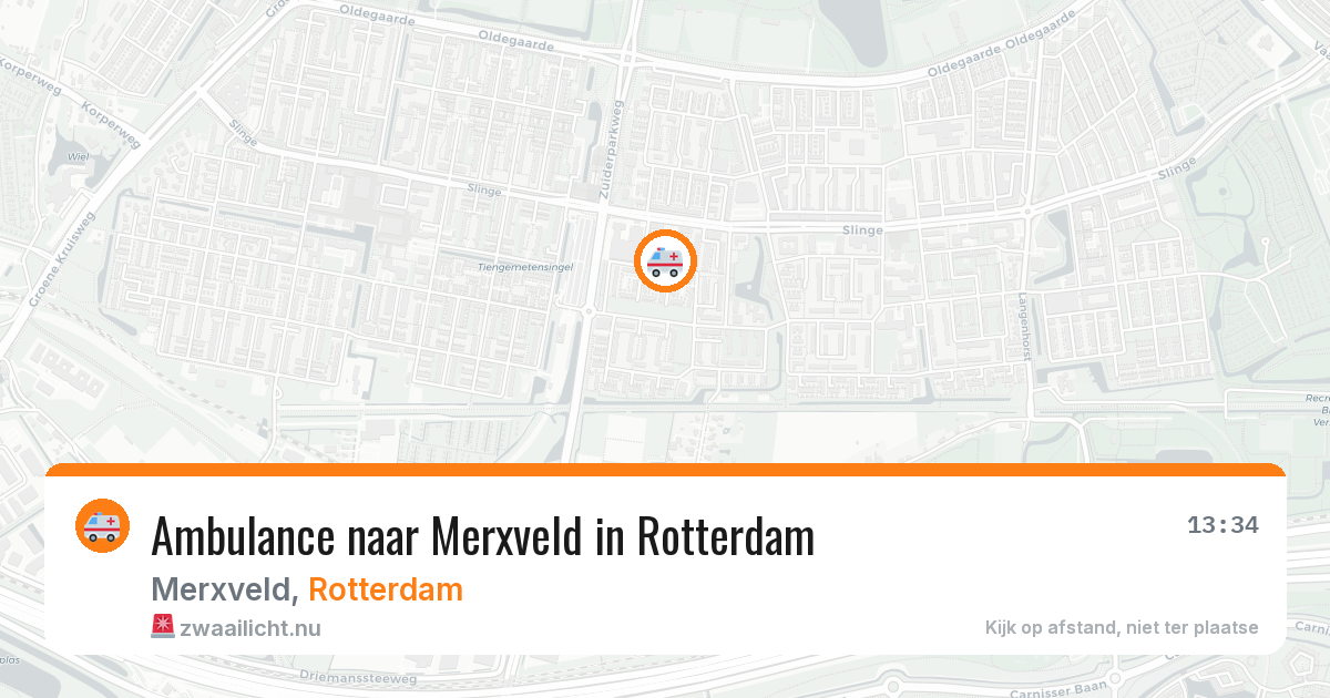 Ambulance naar Merxveld in Rotterdam — 10 jul 2026