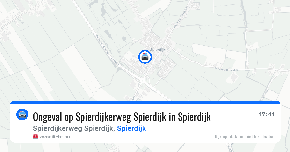 Ongeval op Spierdijkerweg Spierdijk in Spierdijk — 30 apr 2026