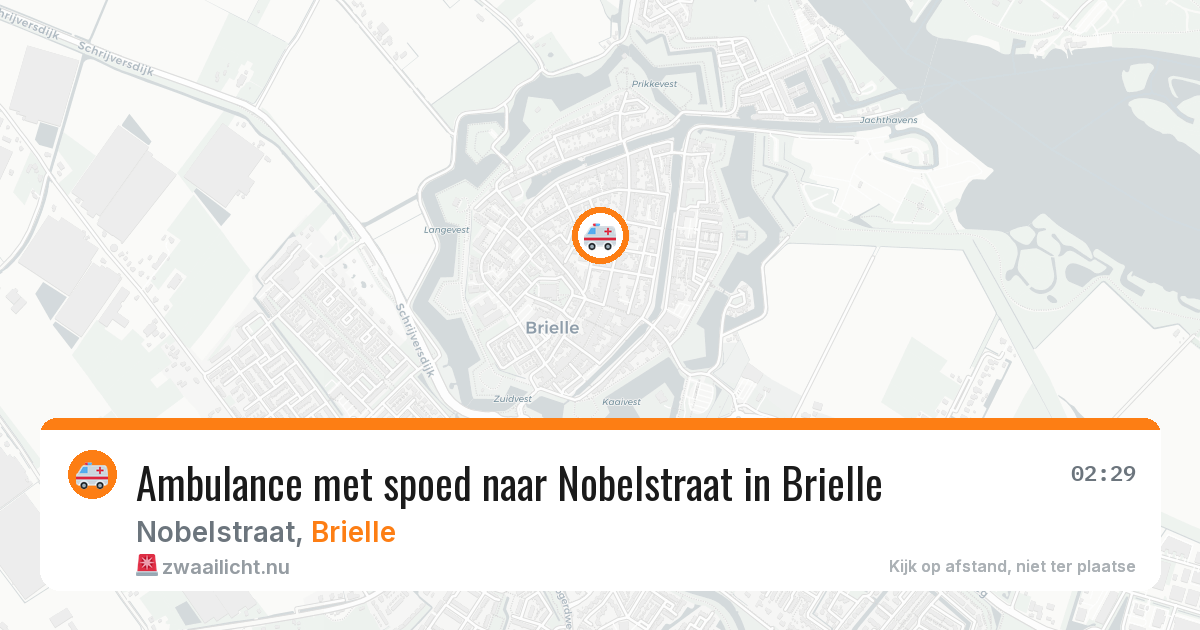 Ambulance met spoed naar Nobelstraat in Brielle — 26 jul 2026
