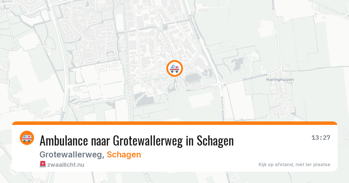 Ambulance naar Grotewallerweg in Schagen — 10 mei 2026