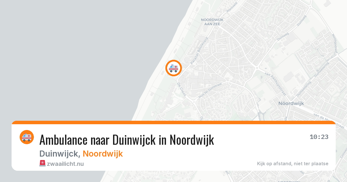 Ambulance naar Duinwijck in Noordwijk — 24 jul 2026