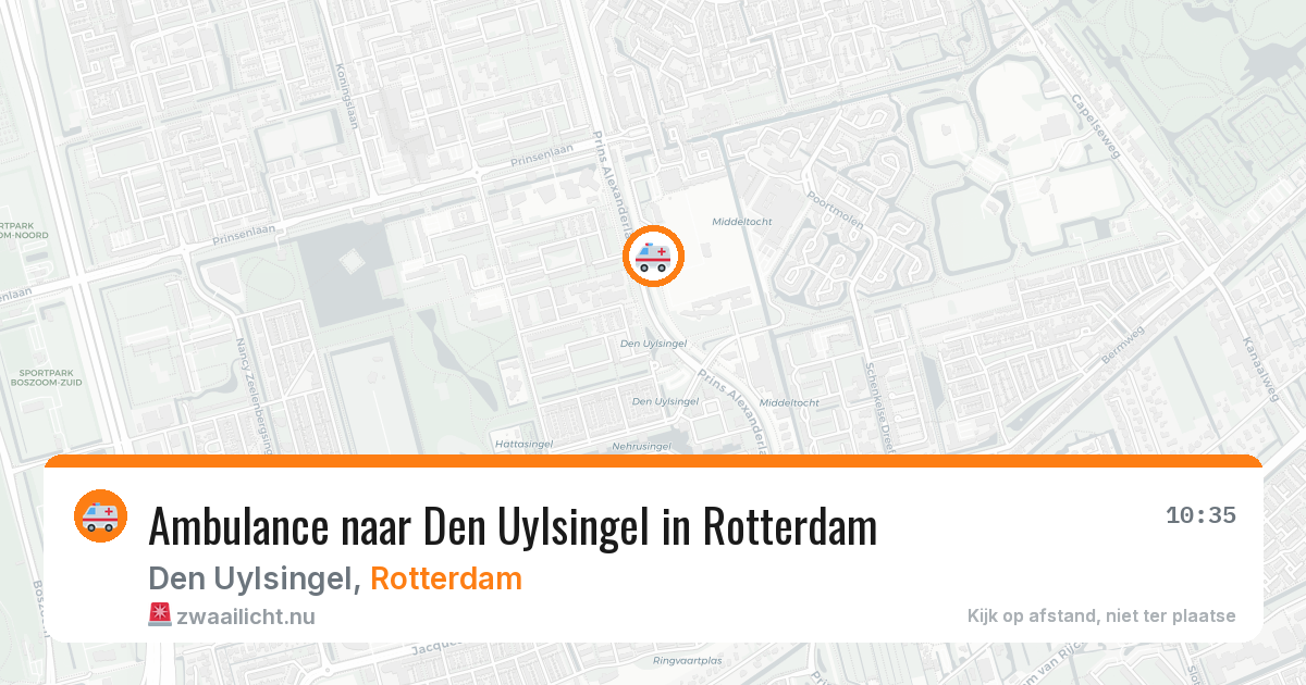Ambulance naar Den Uylsingel in Rotterdam — 31 mei 2026