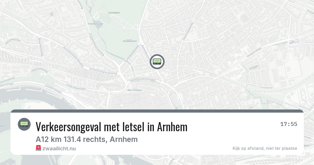 Verkeersongeval met letsel in Arnhem — 30 mrt 2026