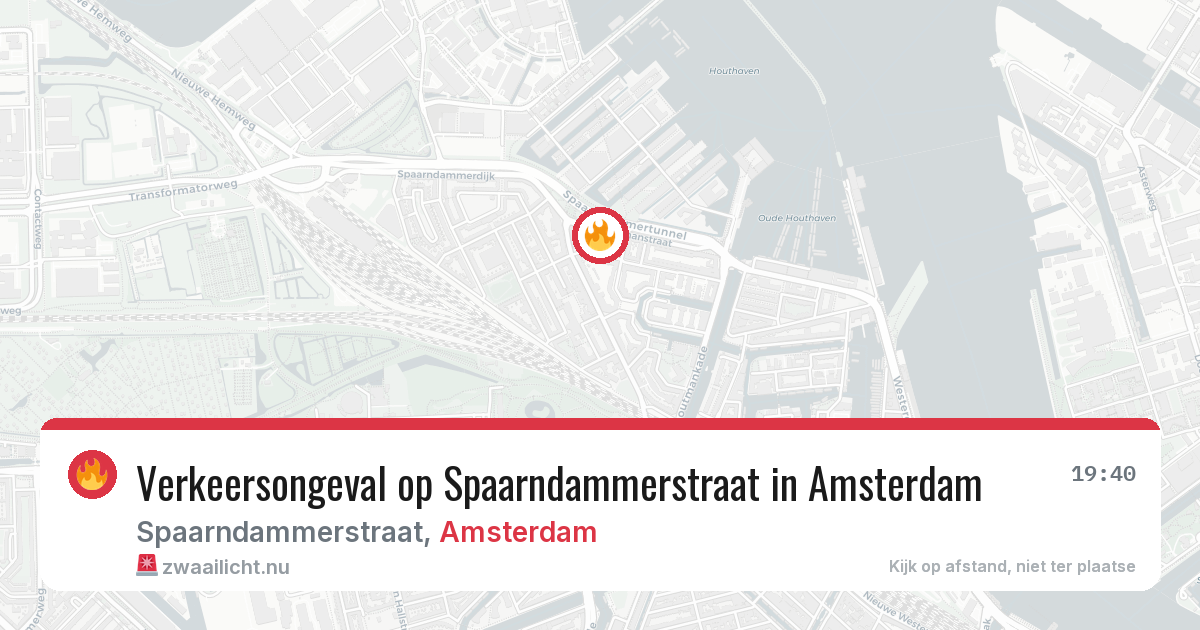 Verkeersongeval op Spaarndammerstraat in Amsterdam — 23 mrt 2026