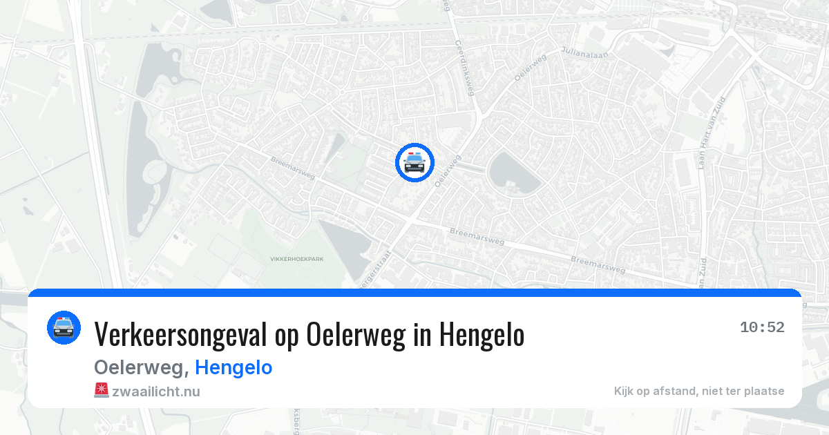 Verkeersongeval op Oelerweg in Hengelo — 18 jul 2026