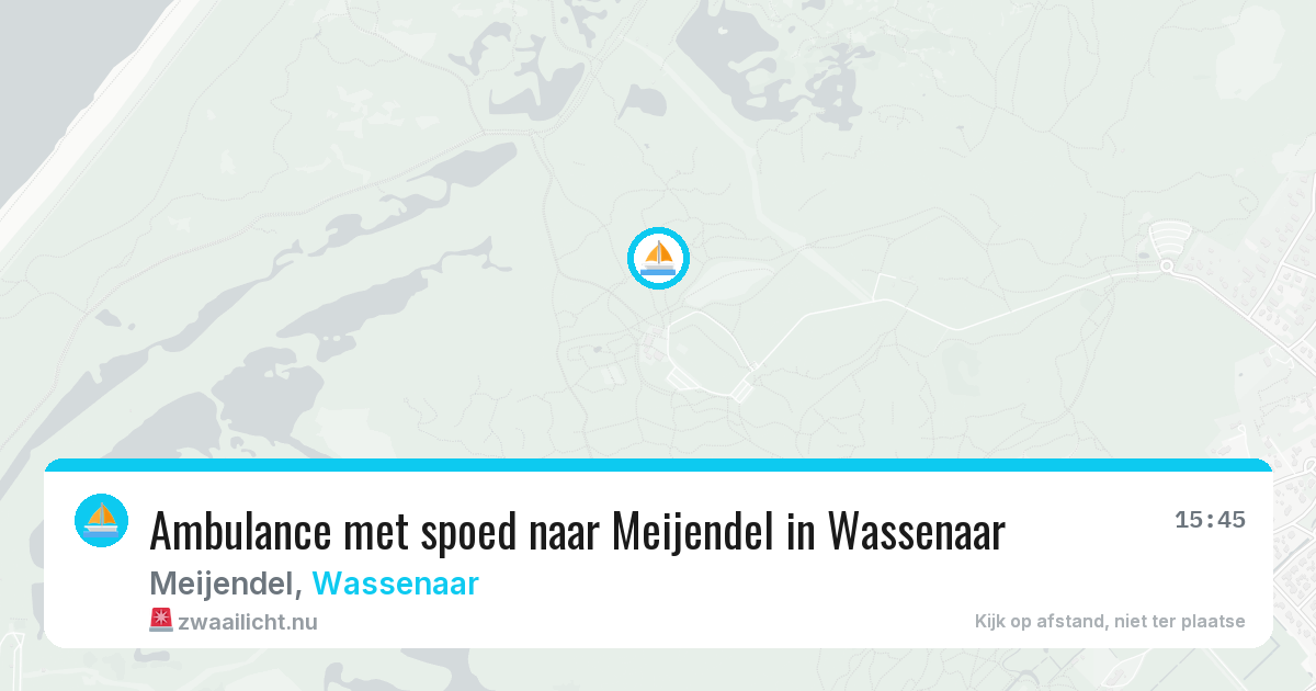 Ambulance met spoed naar Meijendel in Wassenaar — 12 jul 2026