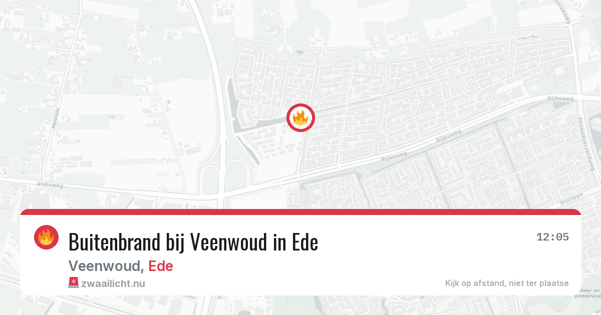 Buitenbrand bij Veenwoud in Ede — 11 mei 2026