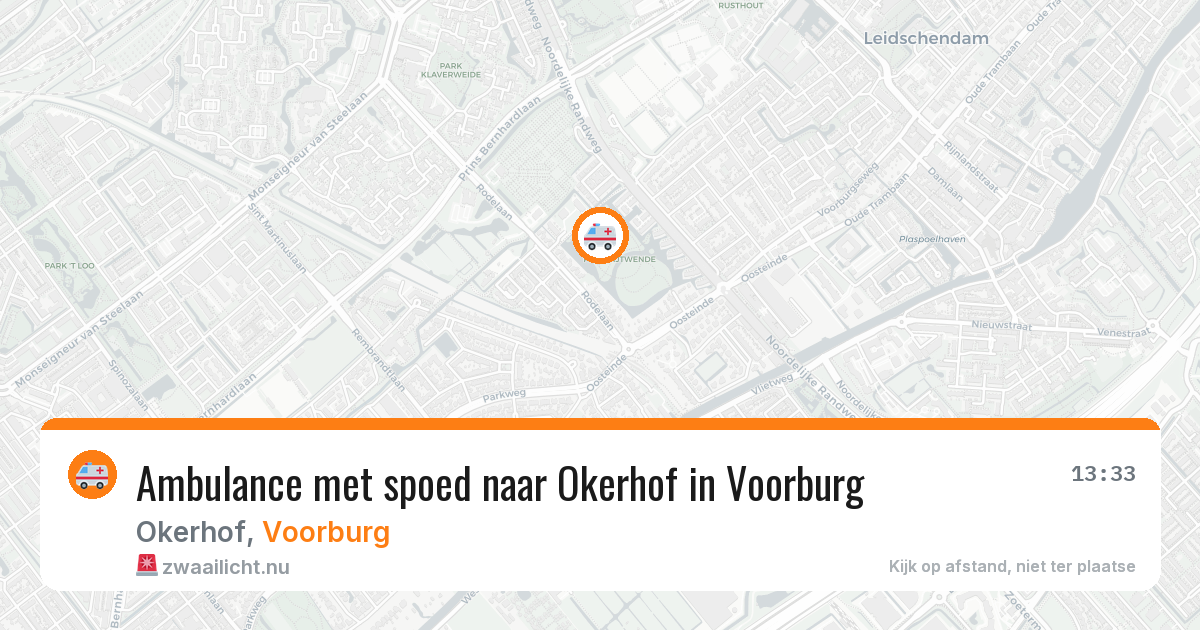 Ambulance met spoed naar Okerhof in Voorburg — 22 jan 2026