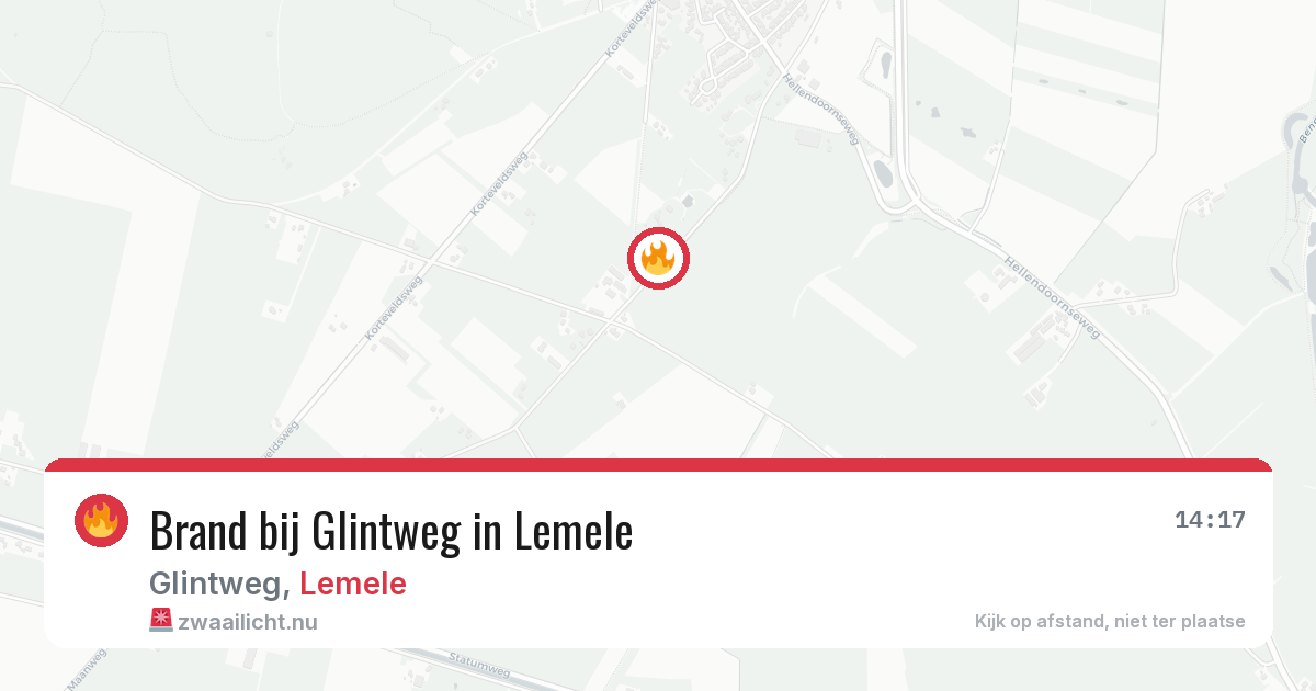 Brand bij Glintweg in Lemele — 1 jun 2026
