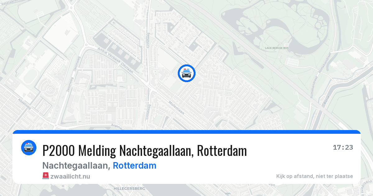 P2000 Melding Nachtegaallaan, Rotterdam — 22 mei 2026