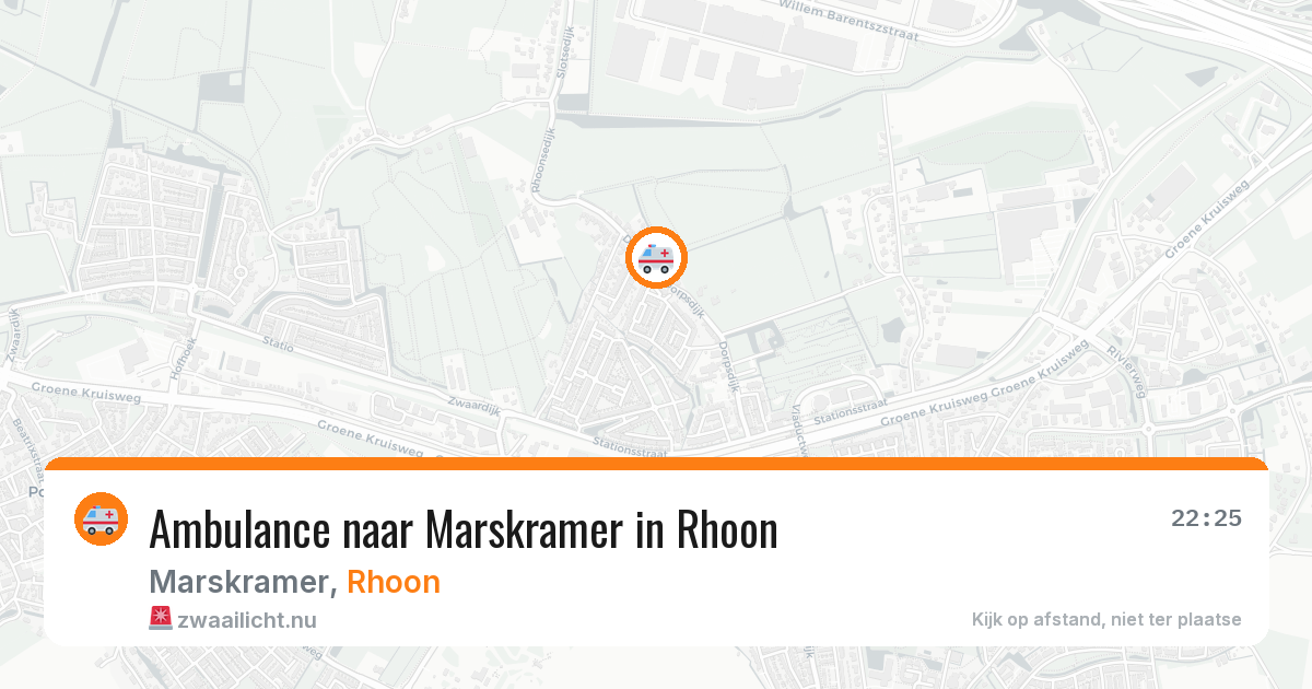Ambulance naar Marskramer in Rhoon — 4 jun 2026