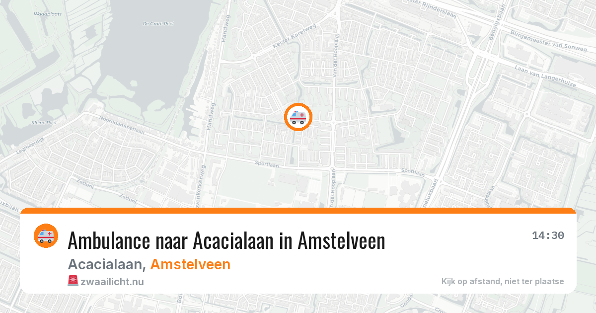 Ambulance naar Acacialaan in Amstelveen — 21 mei 2026