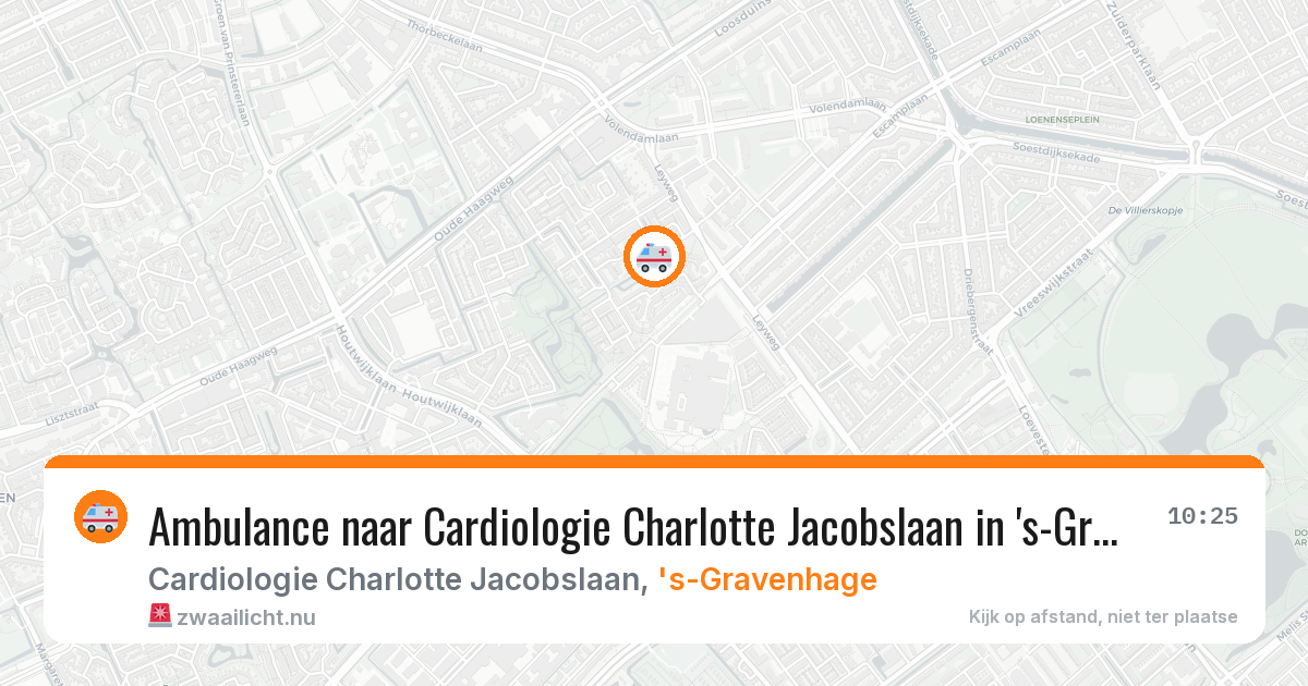 Ambulance naar Cardiologie Charlotte Jacobslaan in 's-Gravenhage — 3 feb 2026