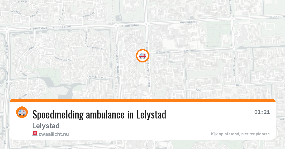 Spoedmelding ambulance in Lelystad — 11 jul 2026