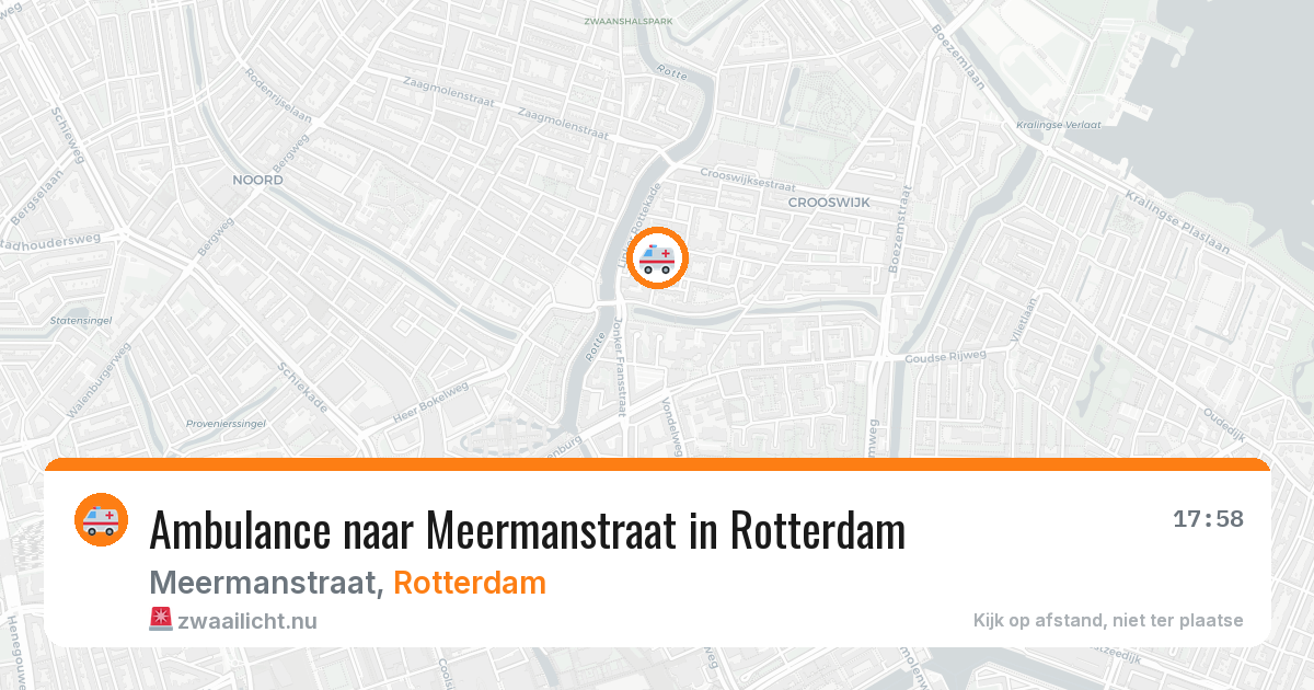 Ambulance naar Meermanstraat in Rotterdam — 16 jul 2026