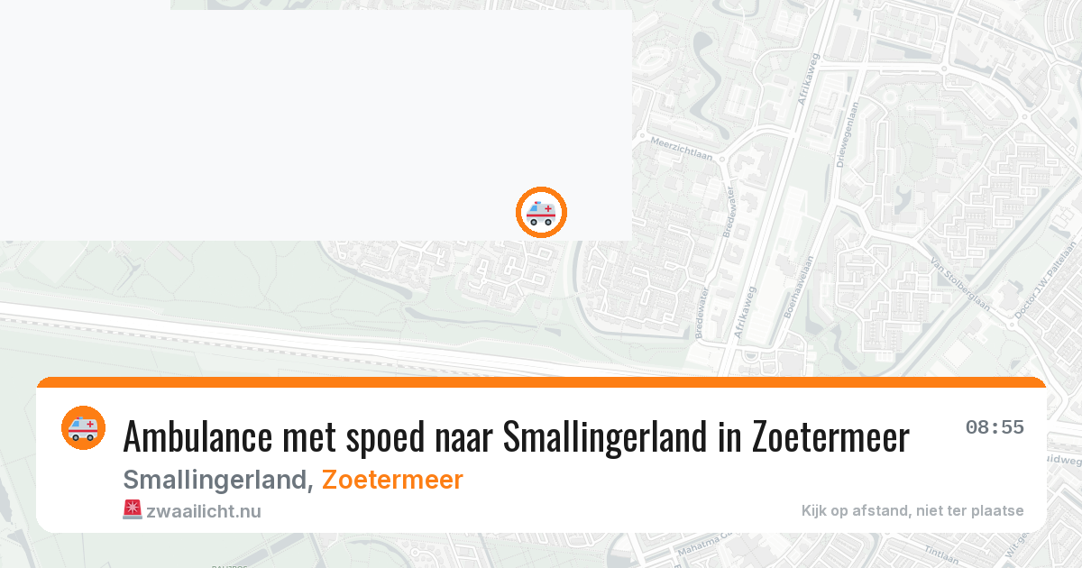 Ambulance met spoed naar Smallingerland in Zoetermeer — 11 jul 2026
