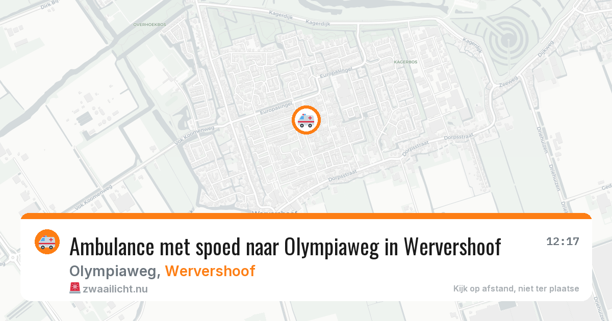 Ambulance met spoed naar Olympiaweg in Wervershoof — 12 mei 2026