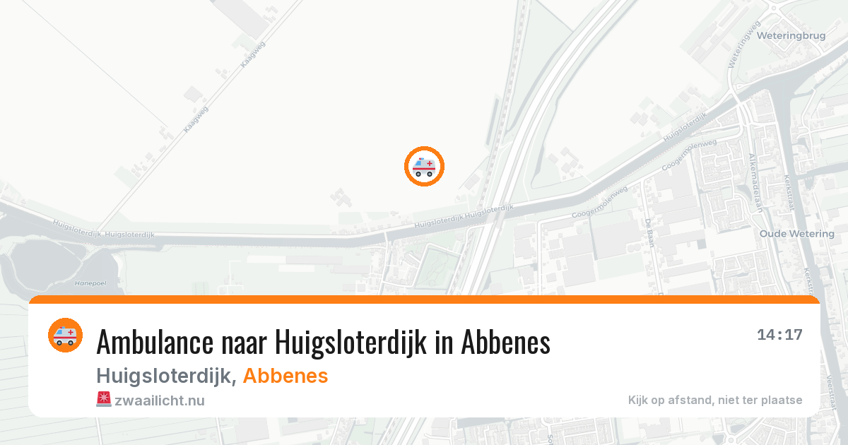 Ambulance naar Huigsloterdijk in Abbenes — 24 mei 2026