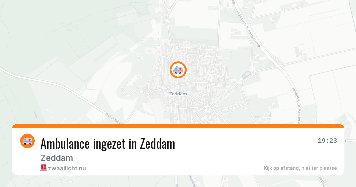 Ambulance ingezet in Zeddam — 14 jul 2026
