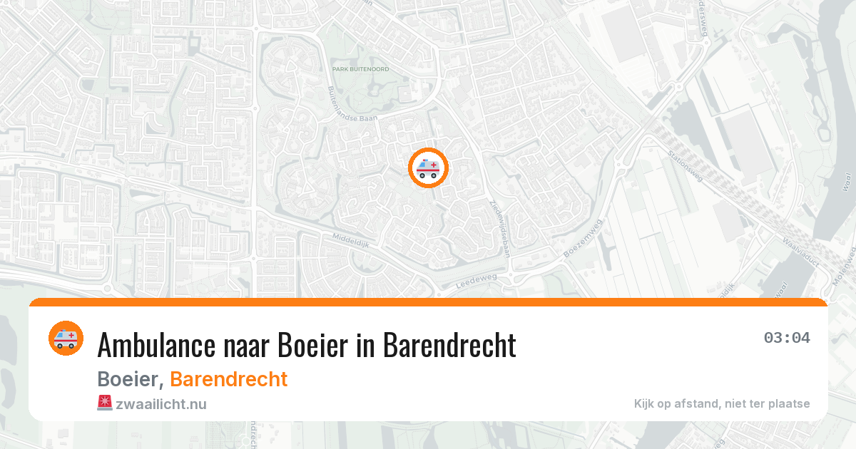 Ambulance naar Boeier in Barendrecht — 12 mei 2026