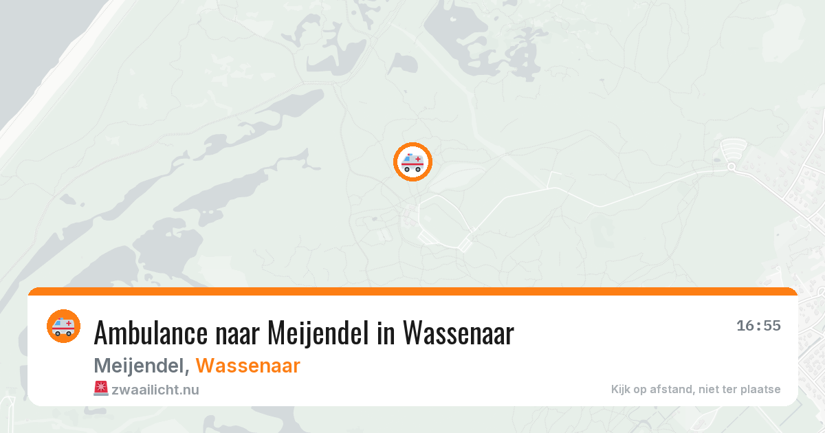 Ambulance naar Meijendel in Wassenaar — 25 mei 2026