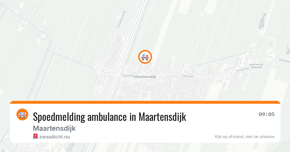 Spoedmelding ambulance in Maartensdijk — 15 jul 2026